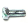 Midwest Fastener #10-32 x 1/2 in Slotted Hex Machine Screw, Zinc Plated Steel, 40 PK 65572